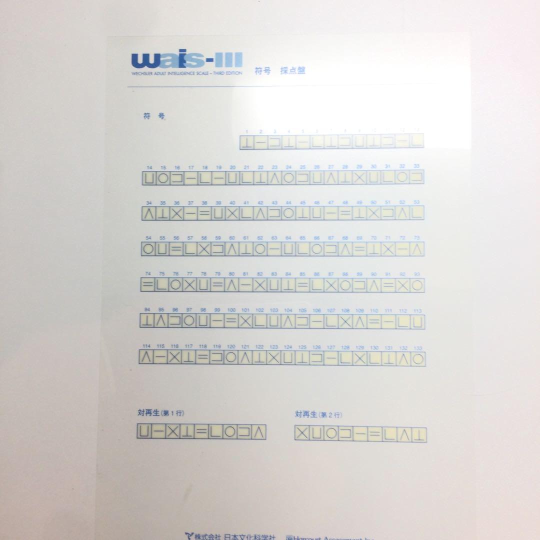 tmarchan専用 WAIS-III マニュアル＆検査セット