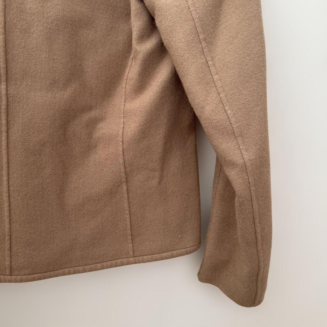 Weekend Max Mara ノーカラー ウールジャケット ベージュ