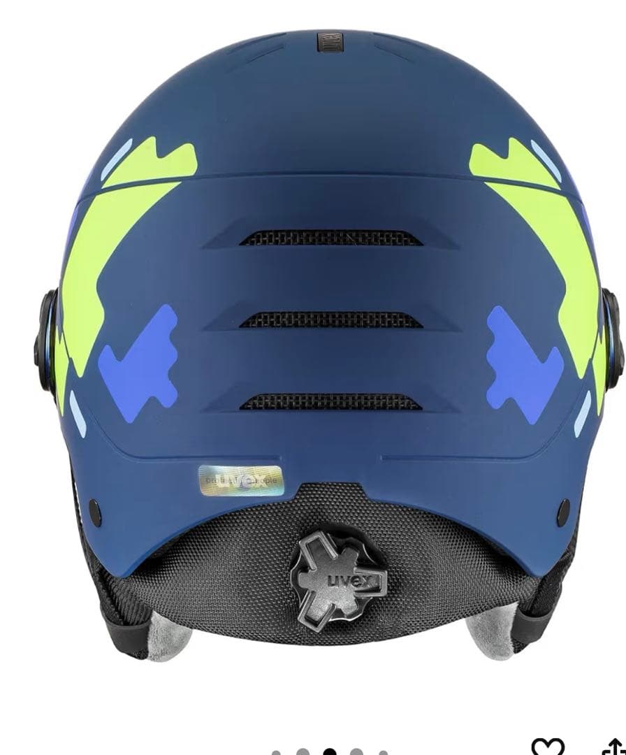 uvex子供用スキースノーボードバイザーヘルメットダイヤル式サイズ調整51-55