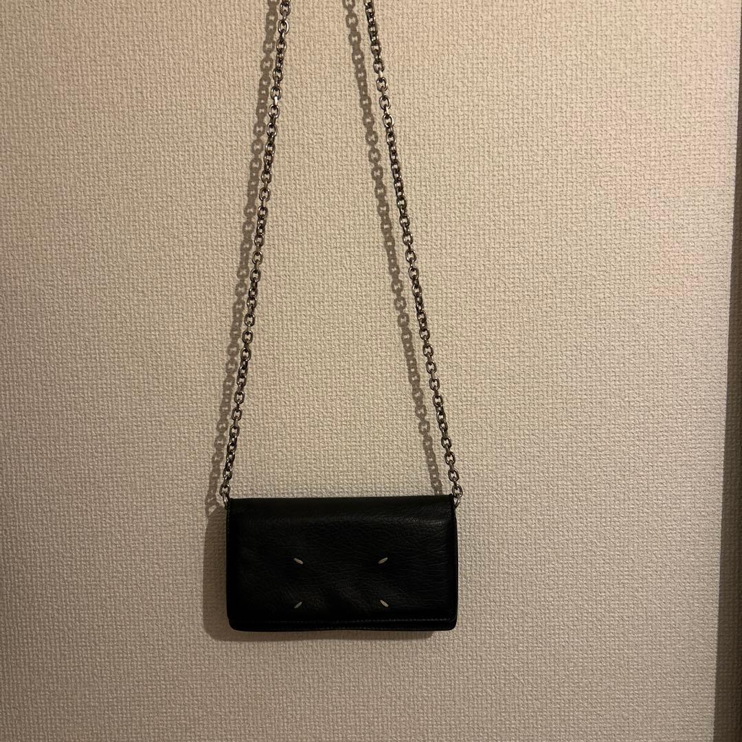 メゾンマルジェラ leather chain wallet