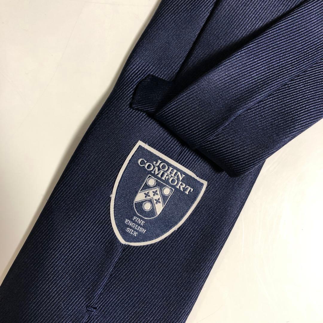 ジョンコンフォート 50オンスソリッドタイ（ダークネイビー無地）