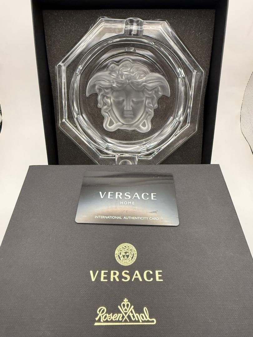 しあんさん専用ヴェルサーチ ローゼンタール 灰皿 メデューサ クリスタルガラス