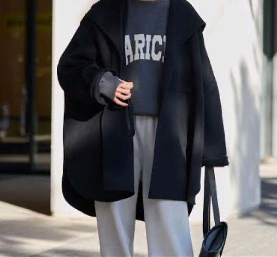 FRAMeWORK フレームワーク ハミルトンリバーフーディポンチョ　ネイビー