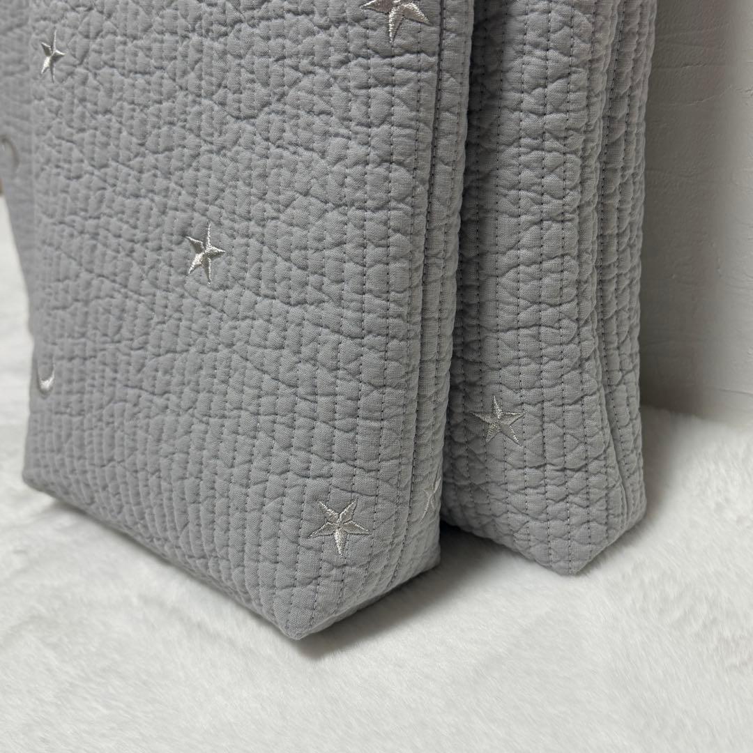 〈専用〉レッスンバッグ　上履き入れ　刺繍入りヌビ　ムーンスター