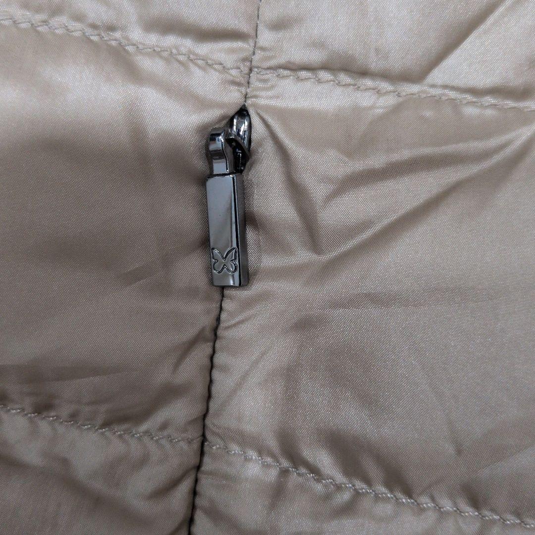 マックスマーラ　IT46 　リバーシブル　ダウンベスト ベージュ×オフホワイト