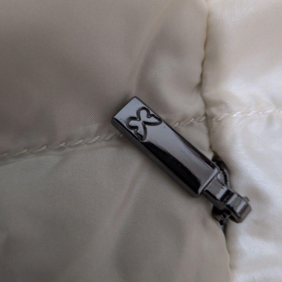 マックスマーラ　IT46 　リバーシブル　ダウンベスト ベージュ×オフホワイト