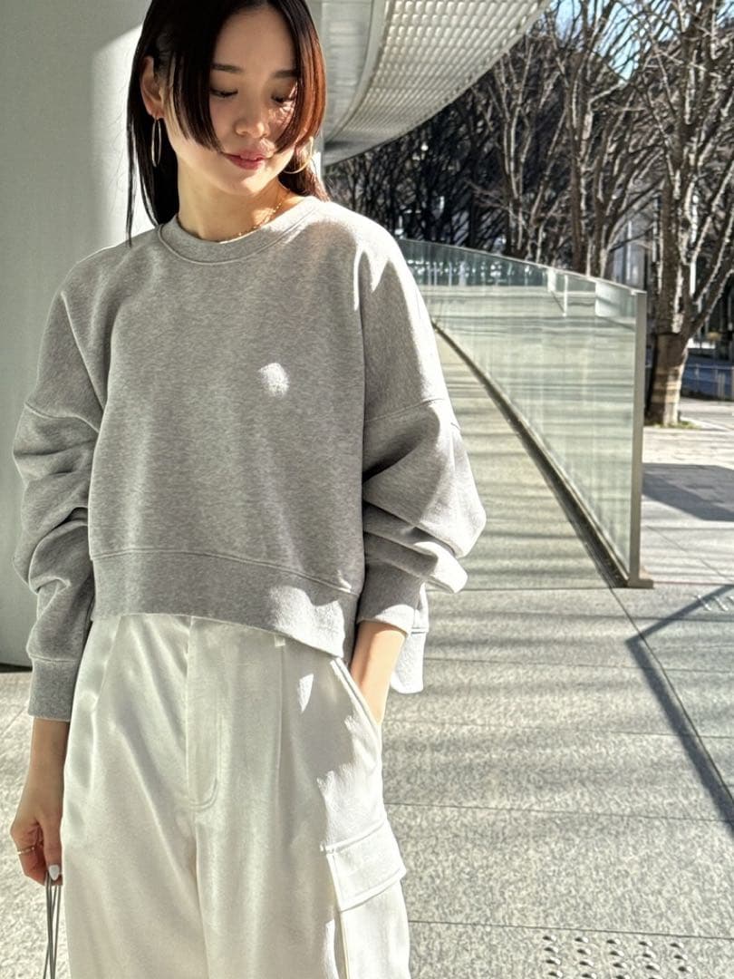 【新品タグ付き】Noble ボリュームスリーブショートプルオーバー