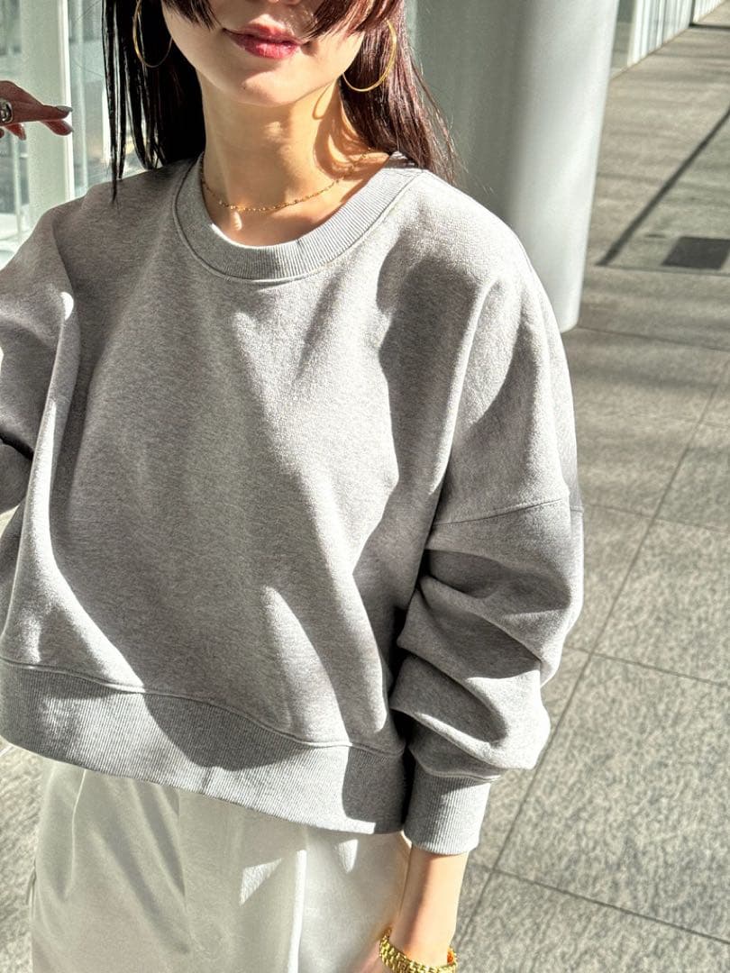 【新品タグ付き】Noble ボリュームスリーブショートプルオーバー