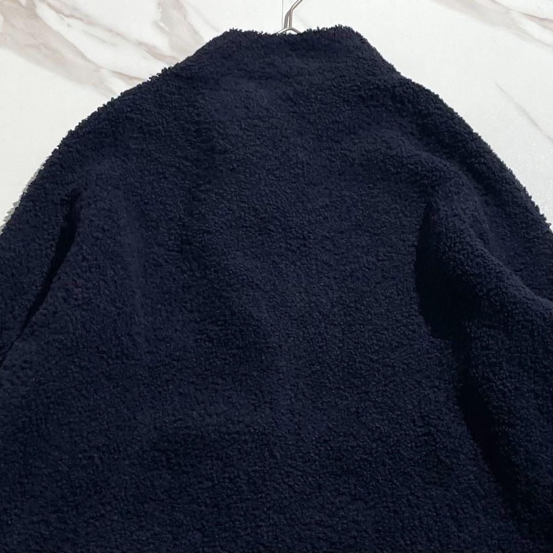 極美品 現行タグ 近年 レリアン カシミヤ混ケープ風ミディ丈コート プードル風