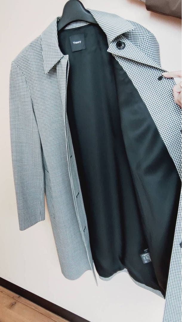 セオリー　Tailor Check CL Car Coat B