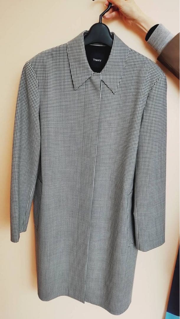 セオリー　Tailor Check CL Car Coat B