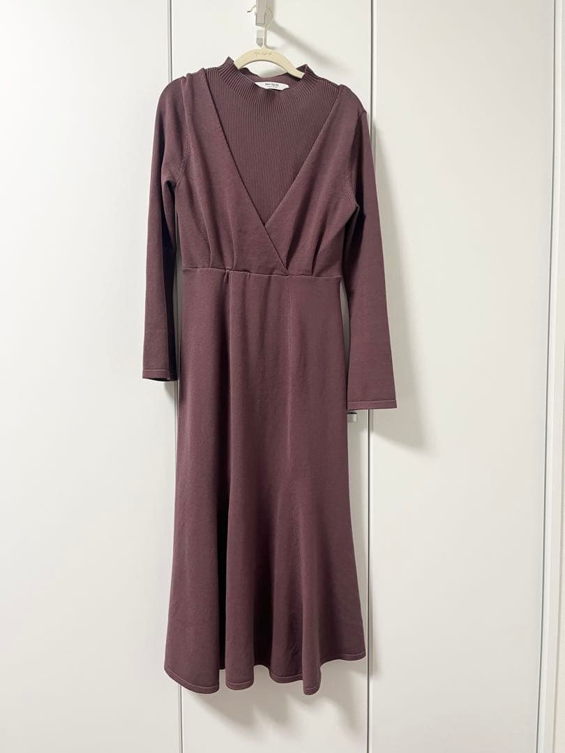 ワンピース Cache-Coeur Layered Knit Dress M