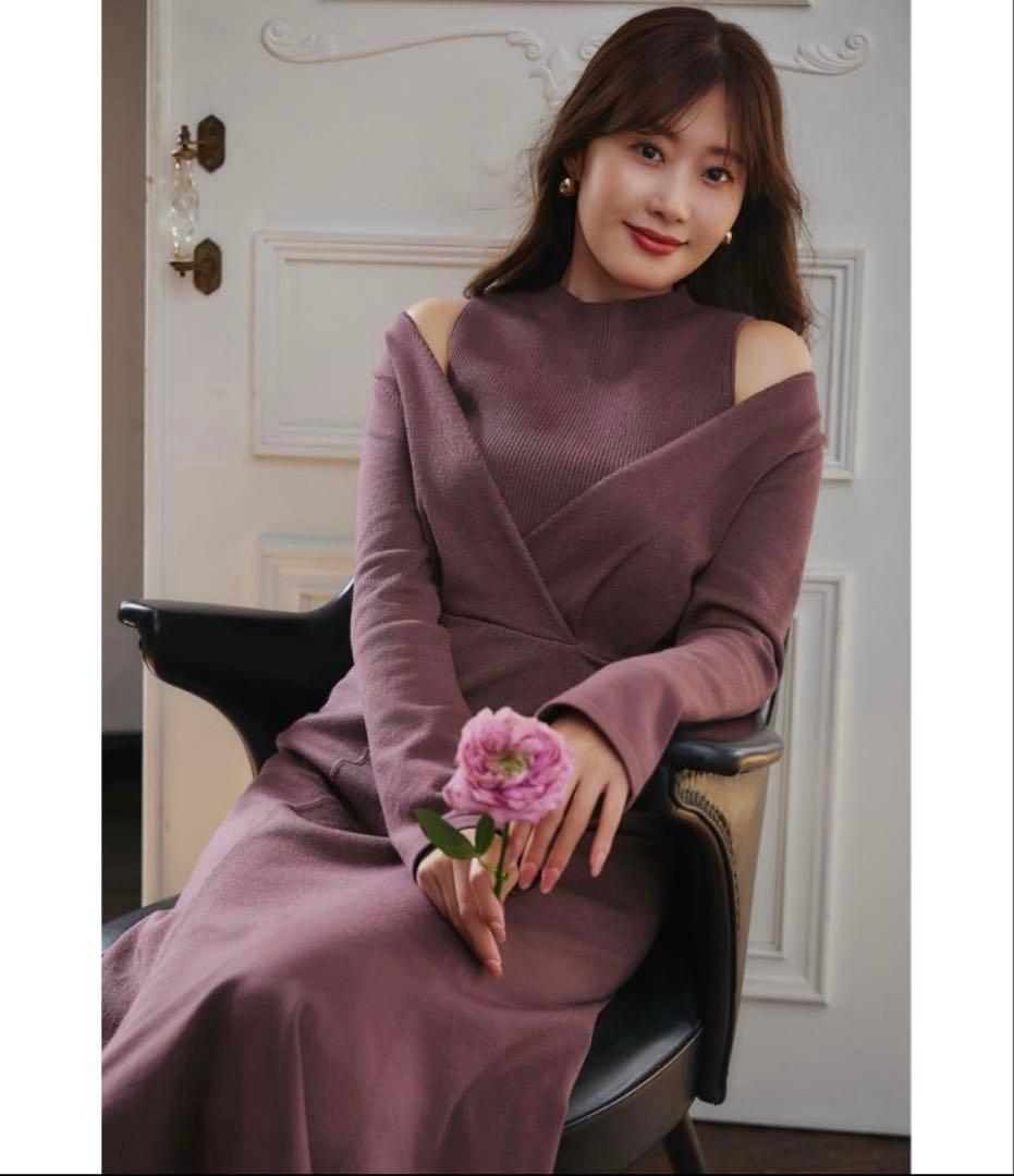 ワンピース Cache-Coeur Layered Knit Dress M