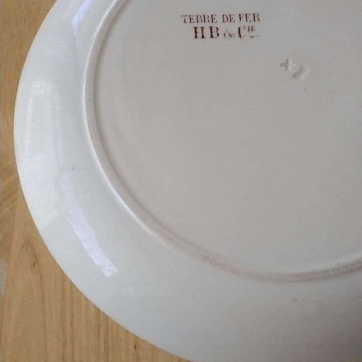 フランスアンティーク　希少ショワジールロワ　デザート皿