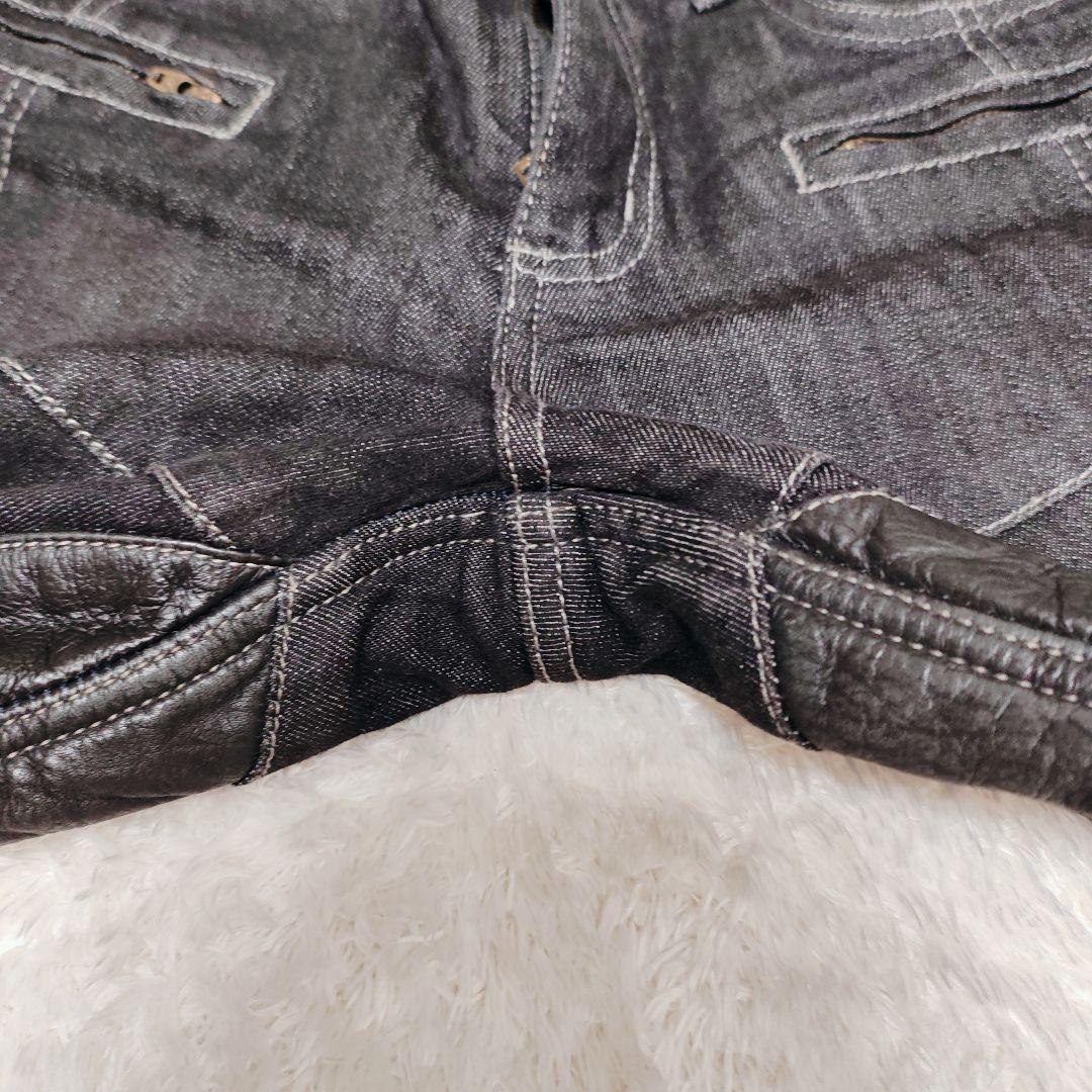 DEGNER 牛革ヒートガード付 バイカーデニム