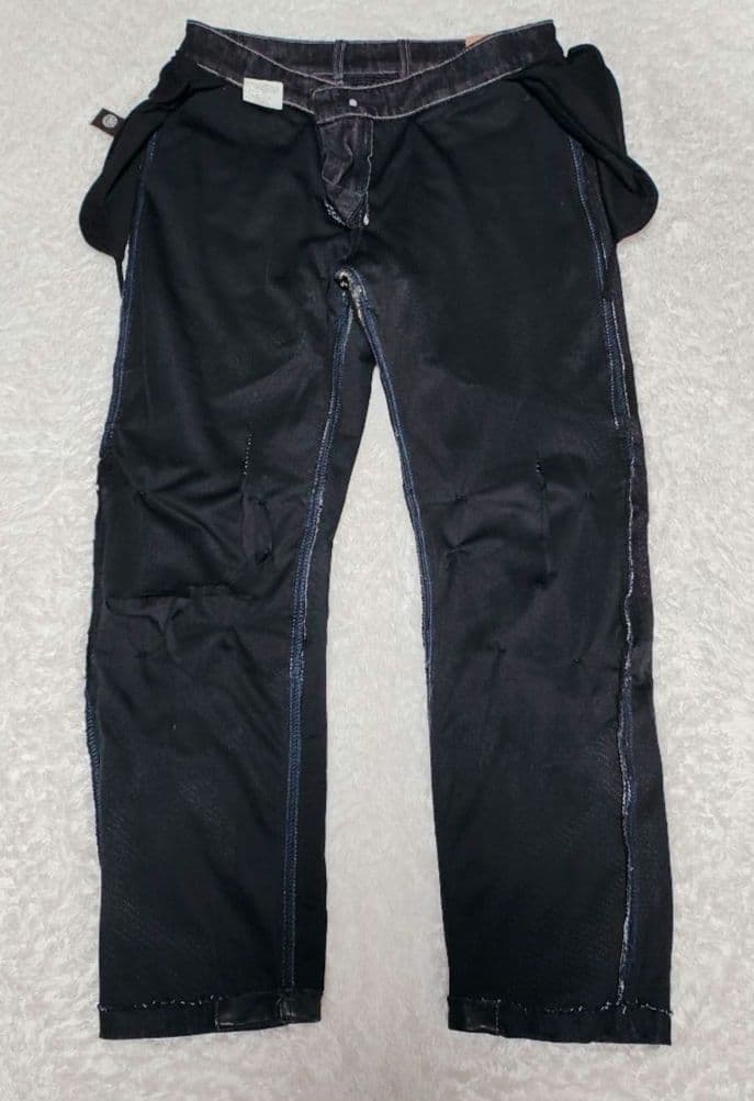 DEGNER 牛革ヒートガード付 バイカーデニム