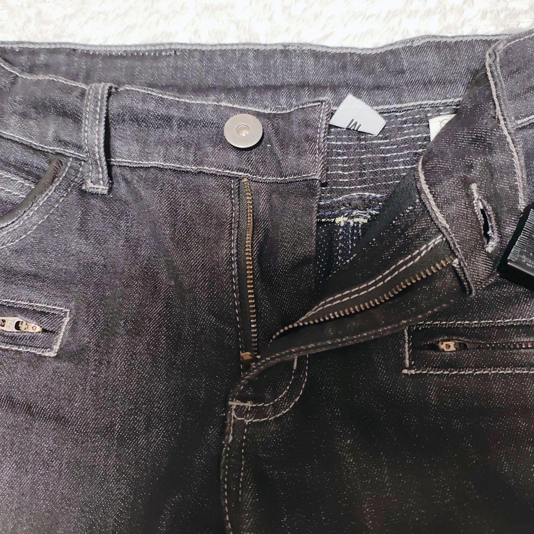 DEGNER 牛革ヒートガード付 バイカーデニム