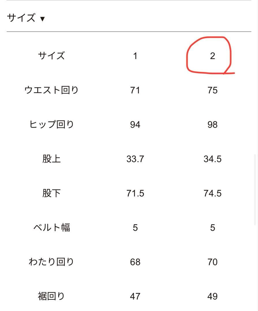 mayurio　AKTE ベルテッドカーゴパンツ¥16,830 サイズ2