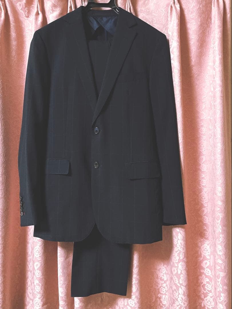 美品　BLACK LABEL CRESTBRIDGE セットアップ ネイビー　L