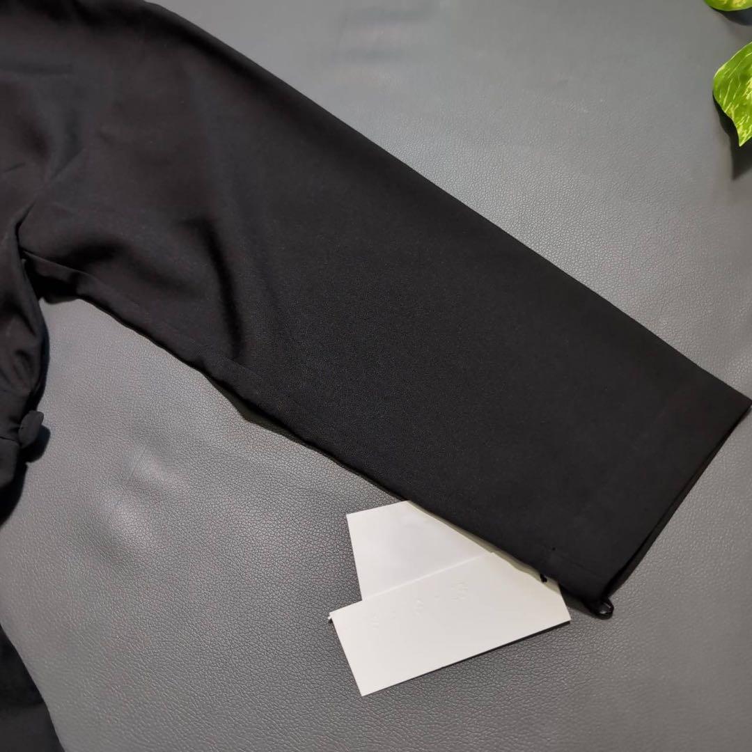 【スースース】ウィッシャブル (M) ジャンプスーツ ブラック シワにならない