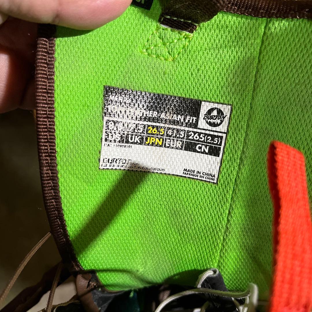 スノーボード BURTON ION LEATHER 26.5 RED WING