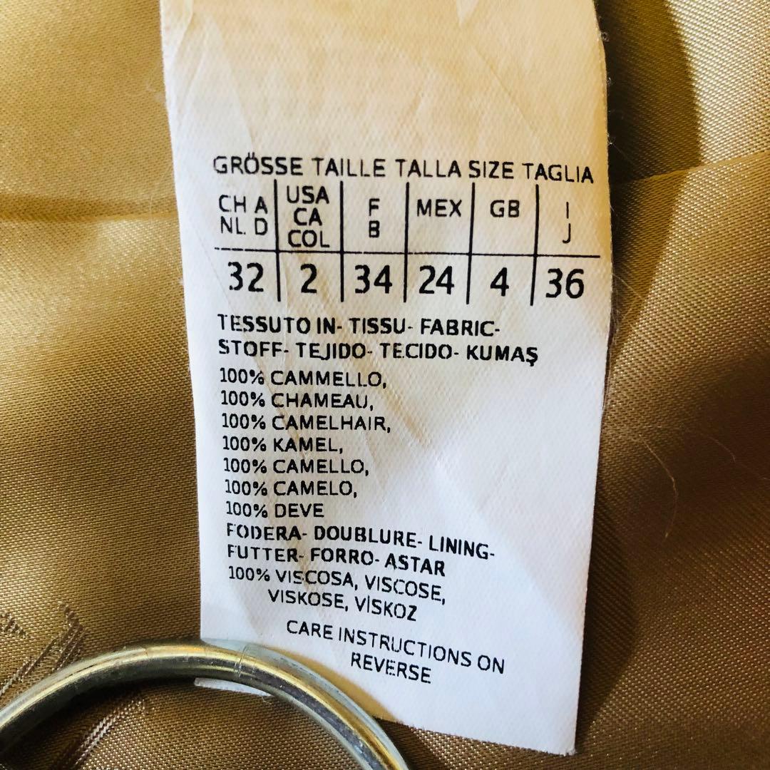 現行モデル✨美品 マックスマーラ マニュエラコート キャメル100% 女優襟 M