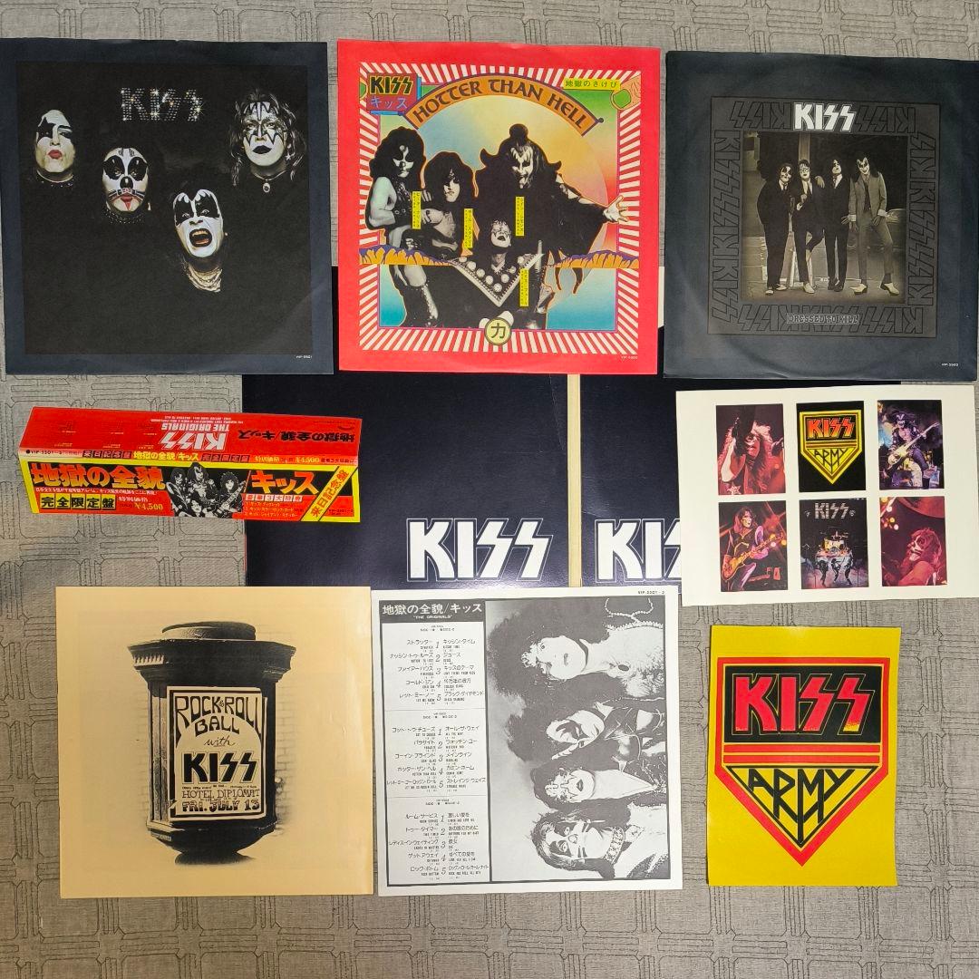 値下【付属品全部入り】キッス 地獄の全貌　掛帯 ブックレット カード ステッカー