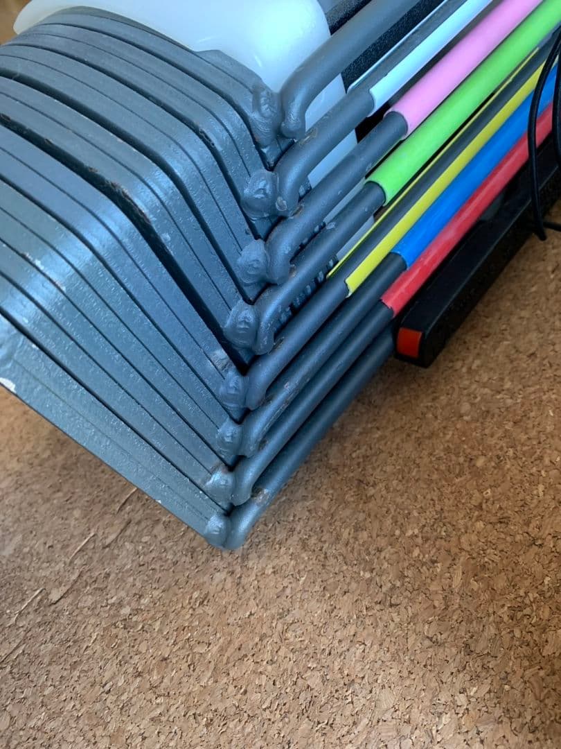 【ツル】ワンタッチ可変式ブロックダンベル(27段階） 20〜90ポンド ②