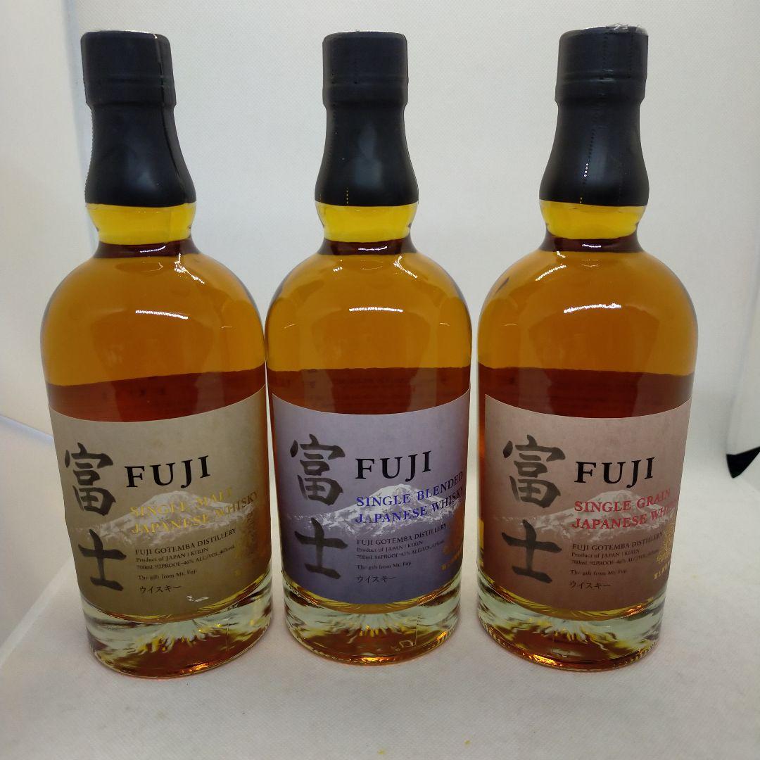 未開栓　キリン　富士 シングルモルト·ブレンデット·グレーン　富士山麓　4本組