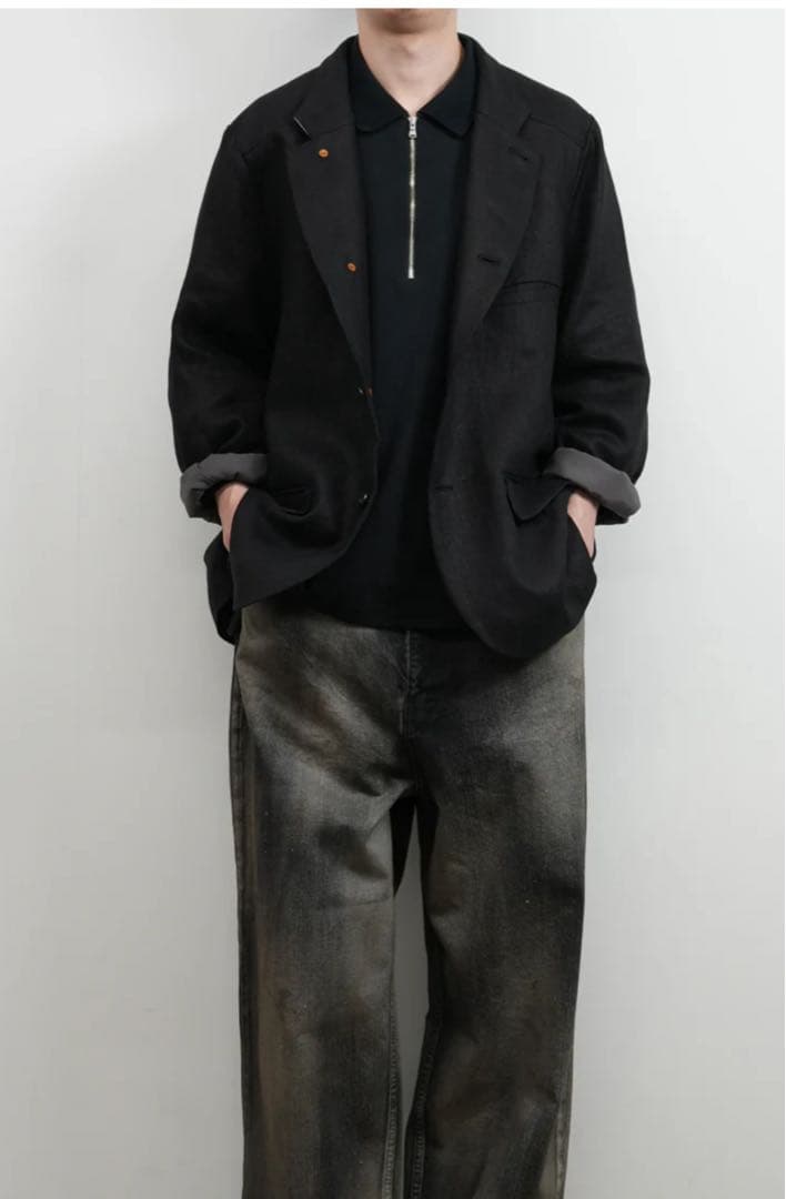 ジャケット・アウター Ancellm 25ss LINEN TAILORED JACKET