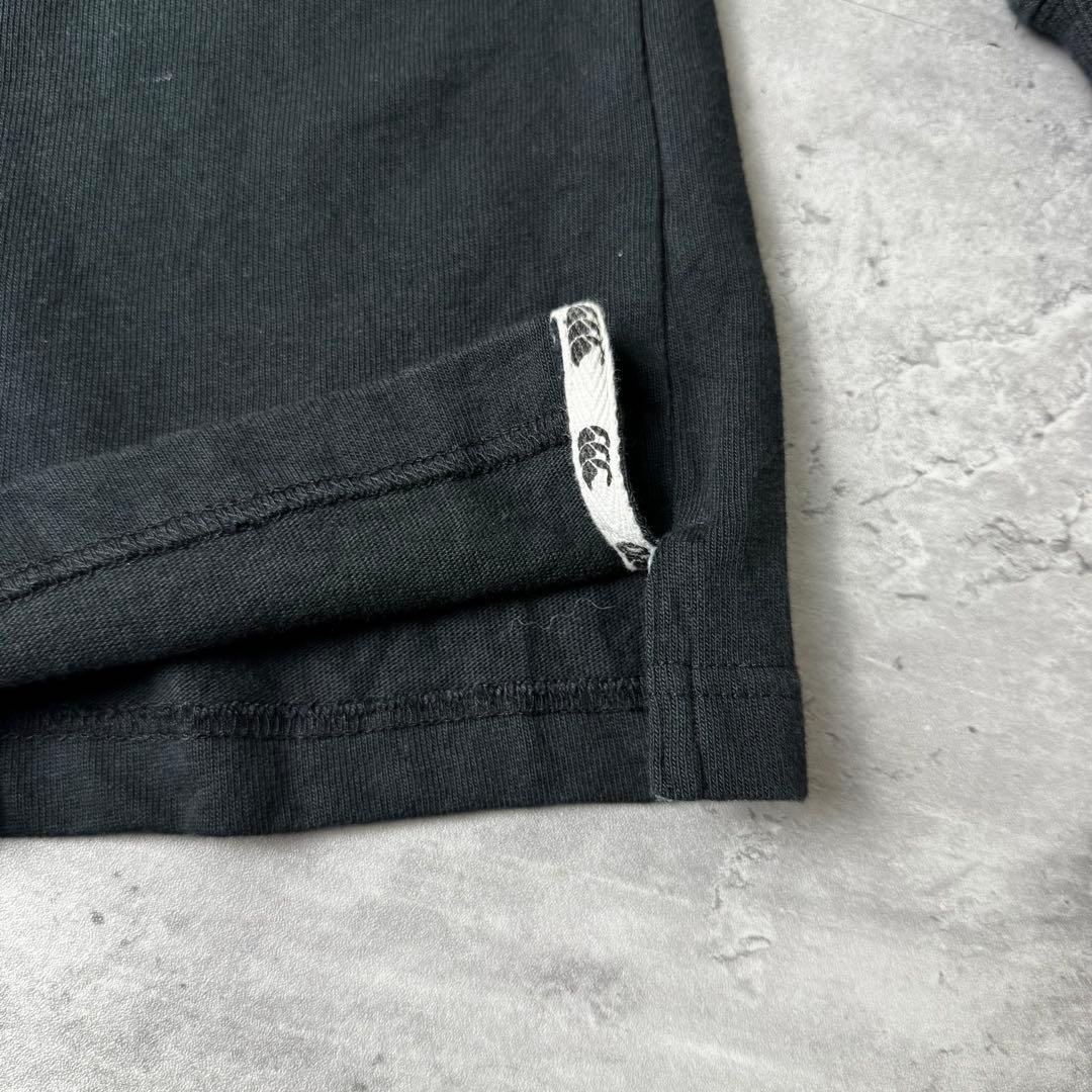 CANTERBURY 刺繍ロゴ ALL BLACKS ラガーシャツ XL 黒