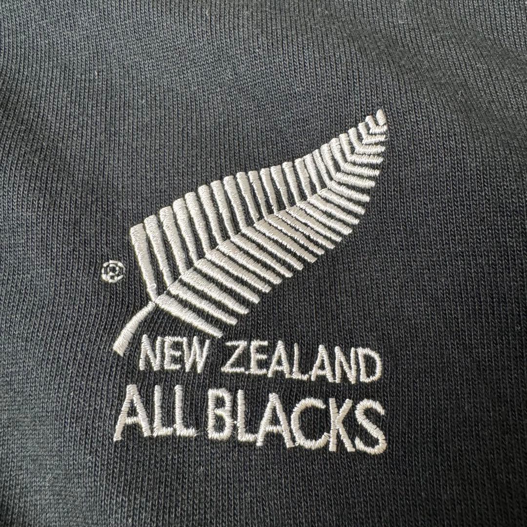 CANTERBURY 刺繍ロゴ ALL BLACKS ラガーシャツ XL 黒