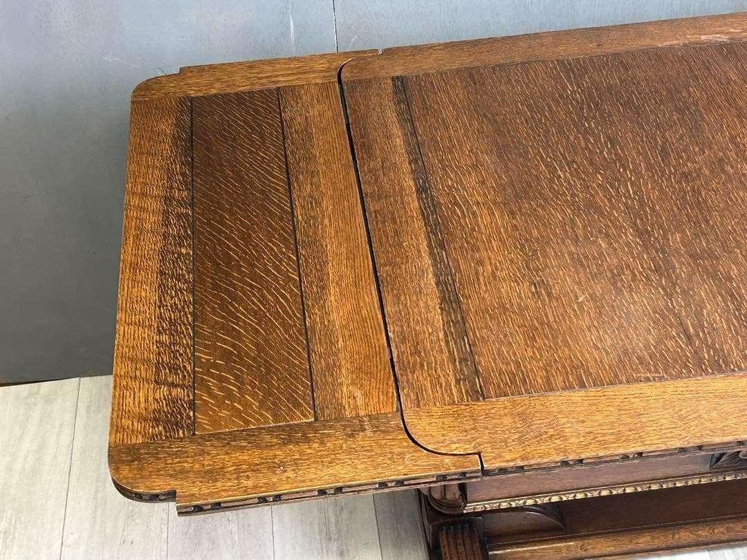 イギリス　アンティーク　ロイズアンティークス　ドローリーフテーブル　IRK