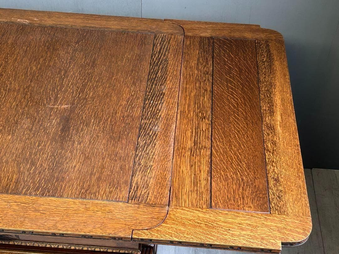 イギリス　アンティーク　ロイズアンティークス　ドローリーフテーブル　IRK