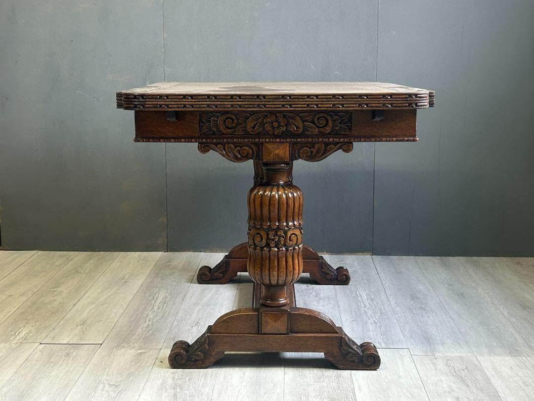 イギリス　アンティーク　ロイズアンティークス　ドローリーフテーブル　IRK