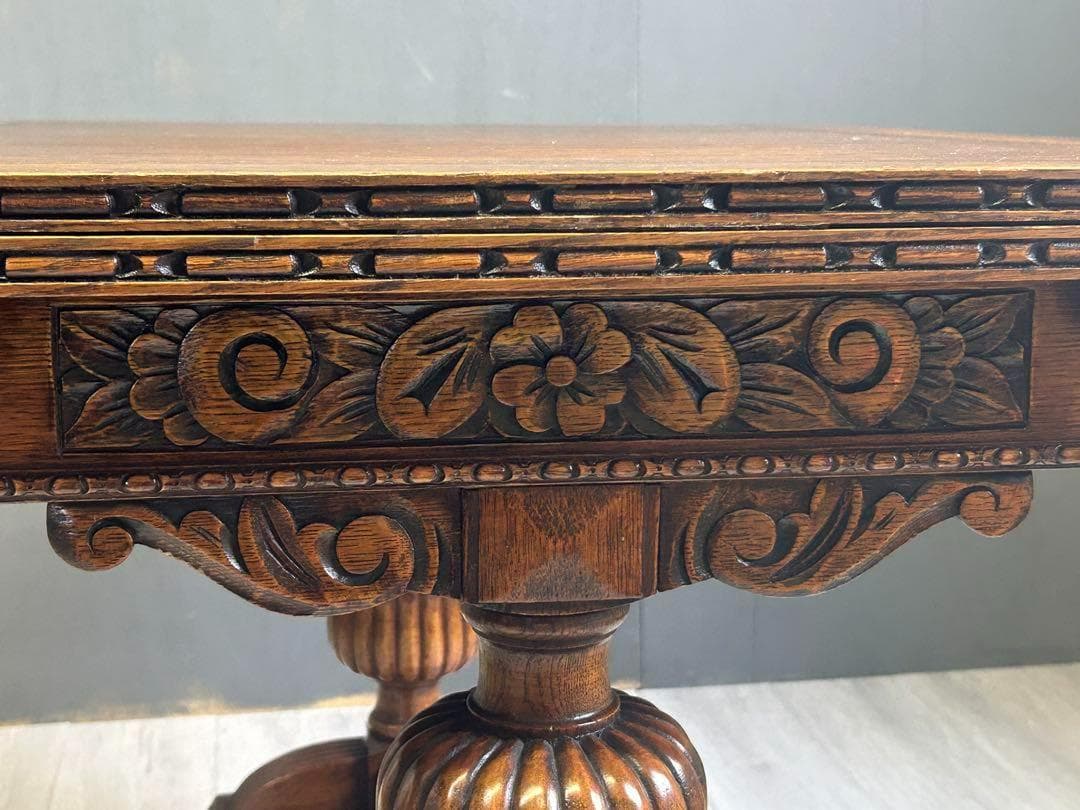 イギリス　アンティーク　ロイズアンティークス　ドローリーフテーブル　IRK