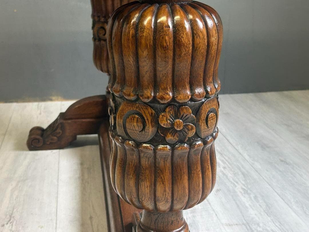 イギリス　アンティーク　ロイズアンティークス　ドローリーフテーブル　IRK