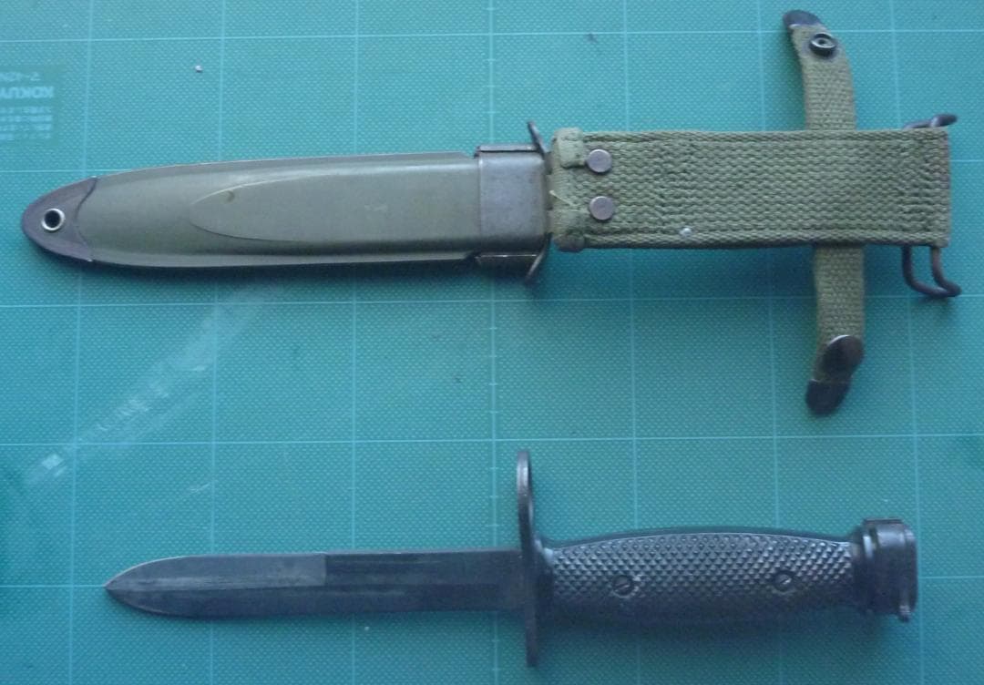 米軍実物M7CONETTA社製 バヨネット(刃身模造品）&M8A1スカバード