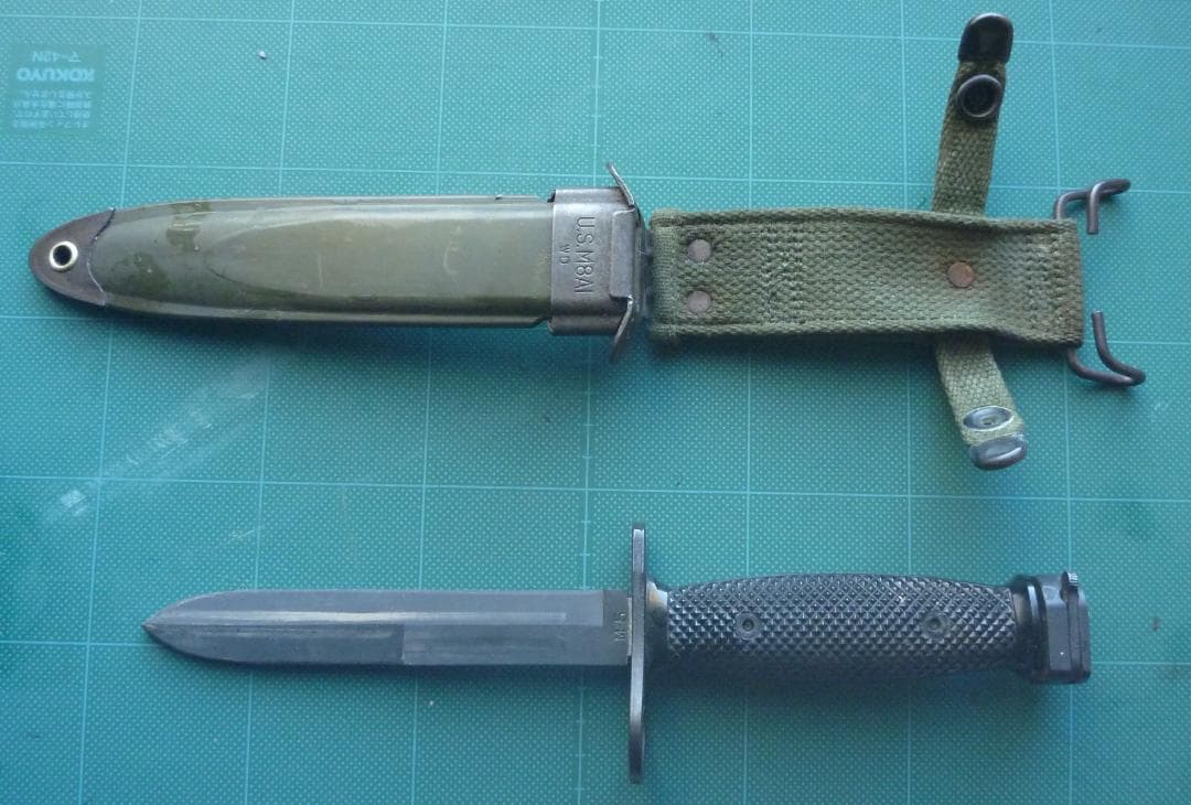米軍実物M7CONETTA社製 バヨネット(刃身模造品）&M8A1スカバード