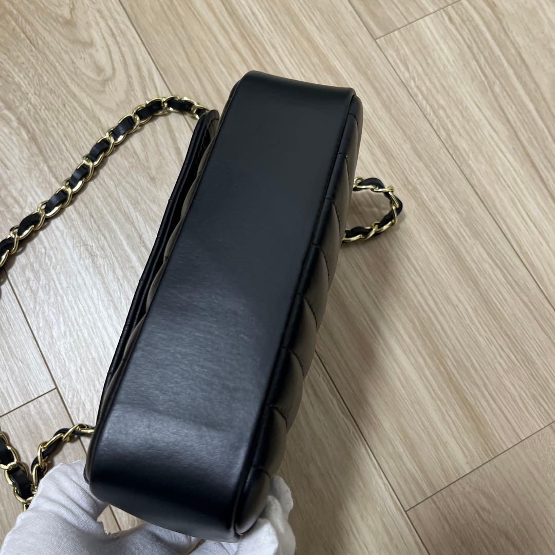 【未使用/イタリア製】AULENTTI キルティング 牛革レザー チェーンバッグ