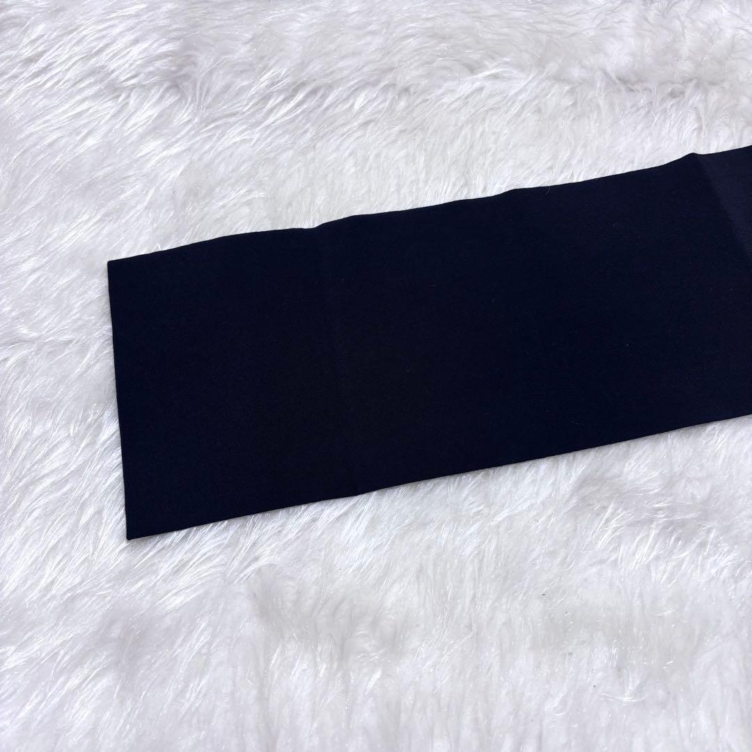 ✨ 【美品】九寸名古屋帯 モダン 鏡裏 お太鼓柄 黒地 帯 和装 和服 436