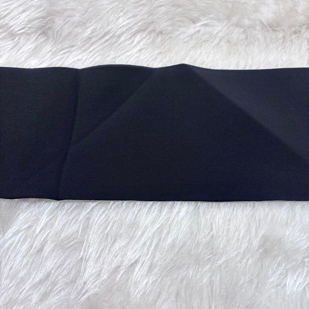 ✨ 【美品】九寸名古屋帯 モダン 鏡裏 お太鼓柄 黒地 帯 和装 和服 436