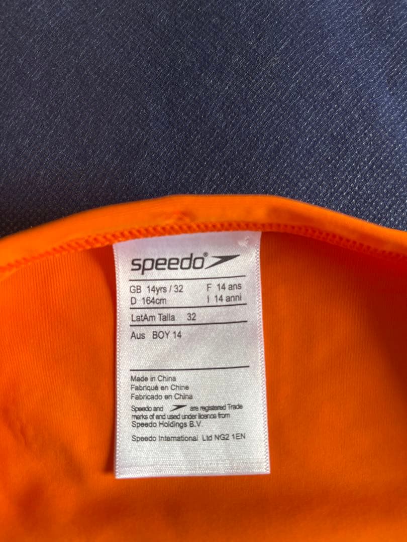 Speedo 競パン オレンジ 32・XLサイズ