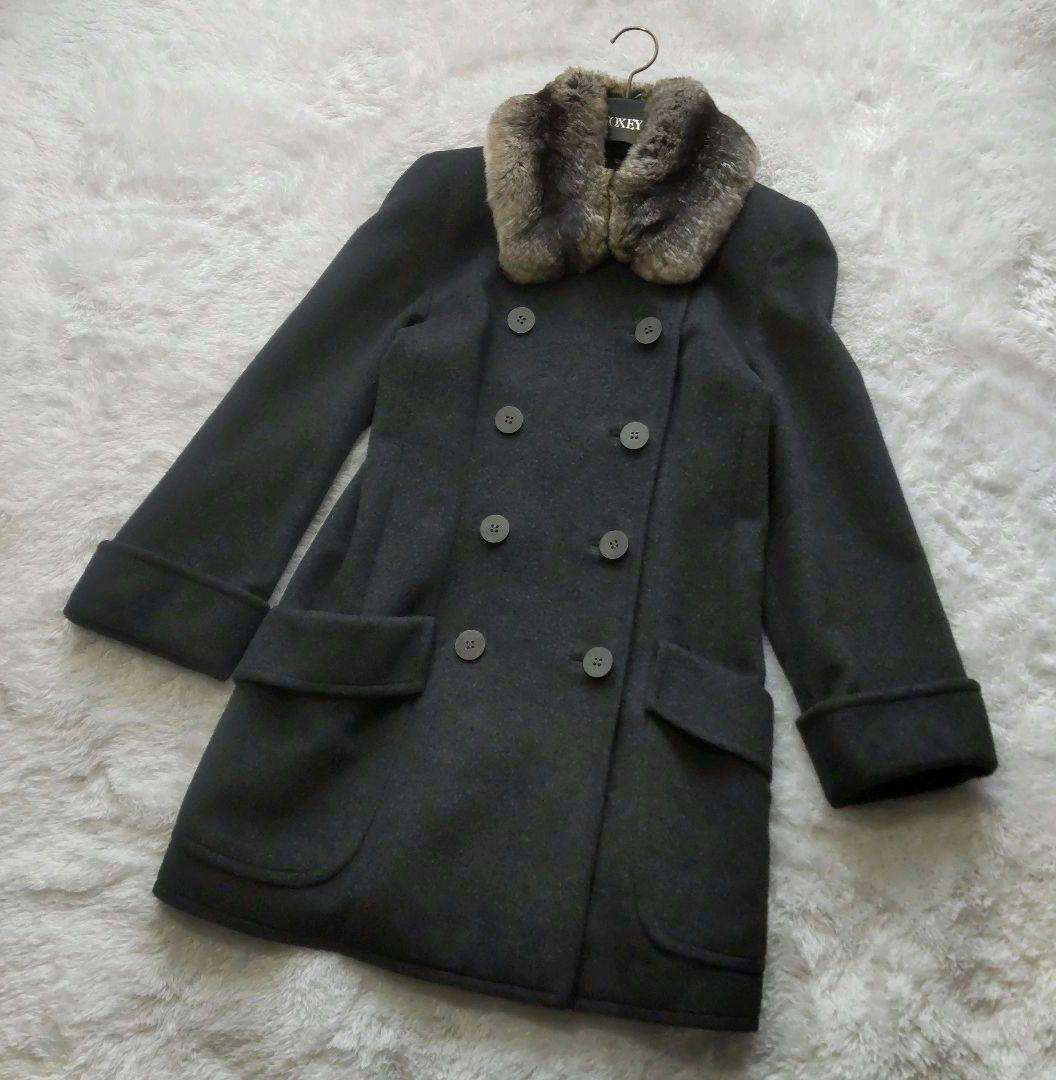 FOXEY フォクシー ピーコート チンチラ ウール カシミヤ