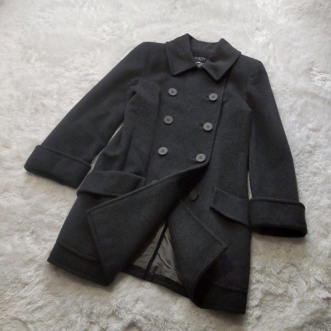 FOXEY フォクシー ピーコート チンチラ ウール カシミヤ