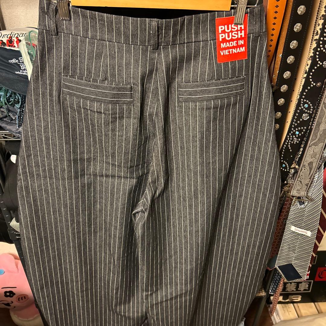 PUSH PUSH ストライプスラックス Lサイズ