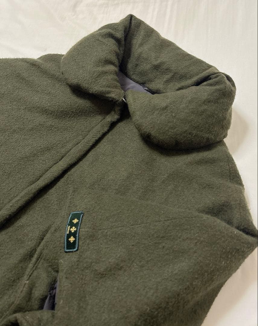 2/14終◆高級大きいサイズ【TATRAS】04 ウール モヘヤ ポンチョダウン