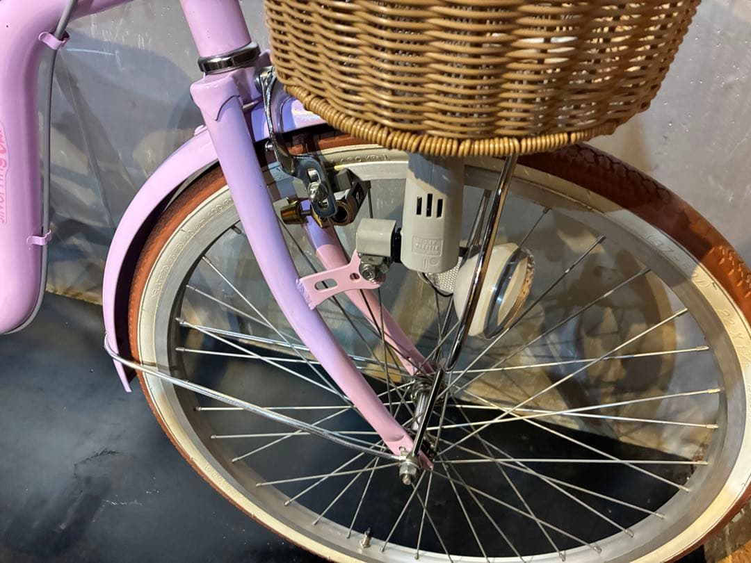 G9【大阪堺市/引取】中古自転車 子ども自転車 22インチ パープル系