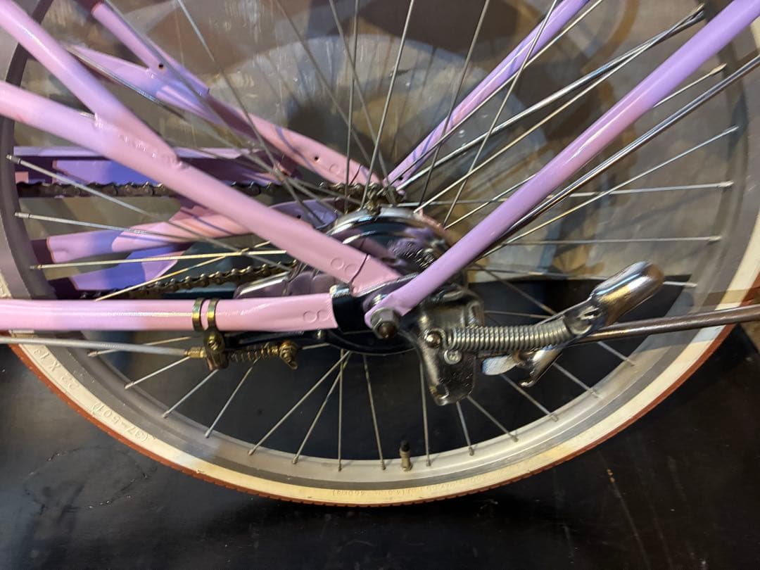 G9【大阪堺市/引取】中古自転車 子ども自転車 22インチ パープル系