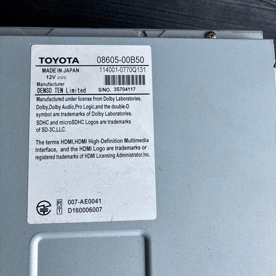 トヨタ NSZT-W66T カーナビ